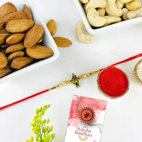 Spiritual Krishna Rakhi with Dry Fruits Spiritual Krishna Rakhi with Dry Fruits