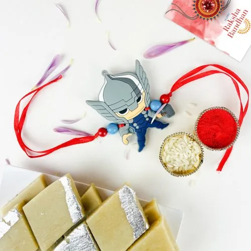 Charming Kids Rakhi & Kaju Katli Combo