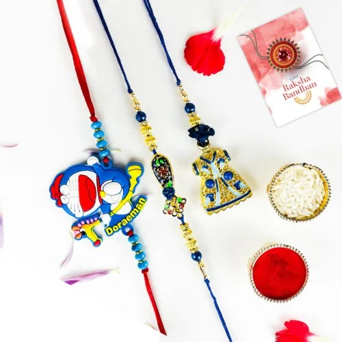 Festive Bhaiya Bhabhi Rakhi Set