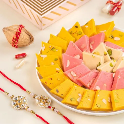 Assorted Kaju Katli  N  Rakhi Gift Box