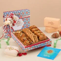 Delicate Rakhi  N  Baklava Gift Box