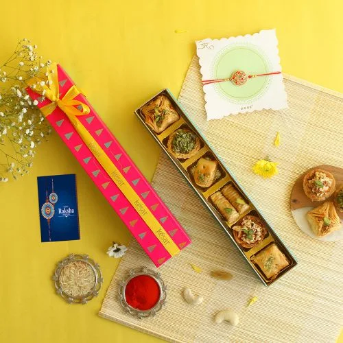 Special Rakhi  N  Baklava Gift