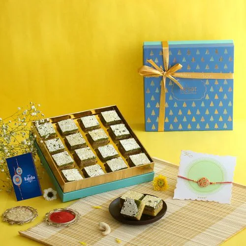Premium Rakhi  N  Pista Barfi Box
