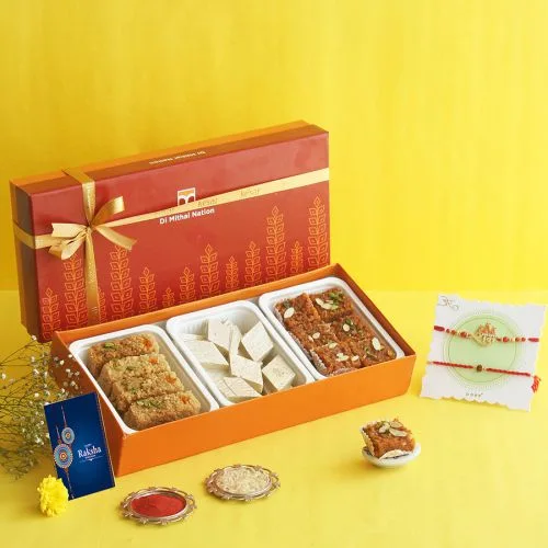 Joyful Rakhi Sweets Box