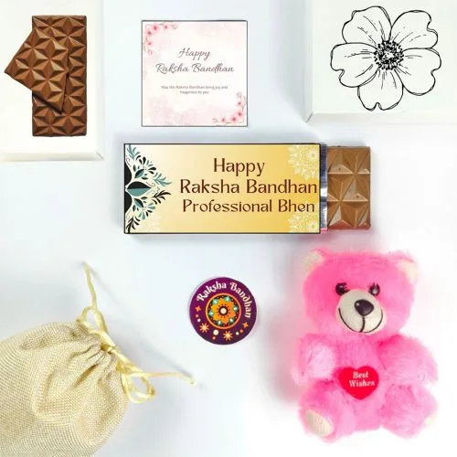 Stunning Rakhi Chocolate  N  Gift Set