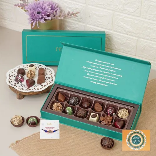 Exquisite Rakhi with Chocolates Surprises
