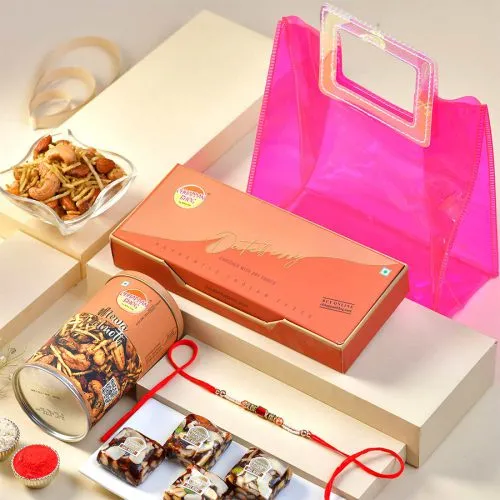 Joyful Rakhi with Delectable Snacks